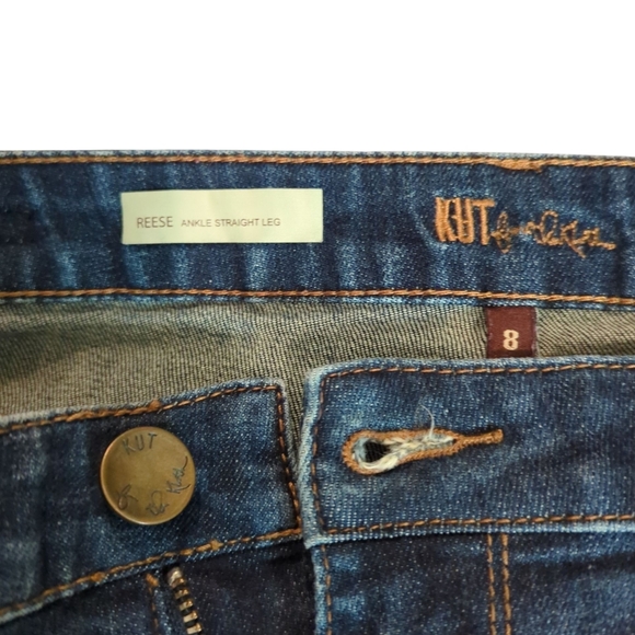 Kut from the Kloth Women's Ankle Straight Leg Jeans Size 8 - Picture 4 of 6